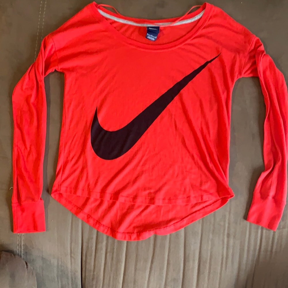 Red Nike long sleeve